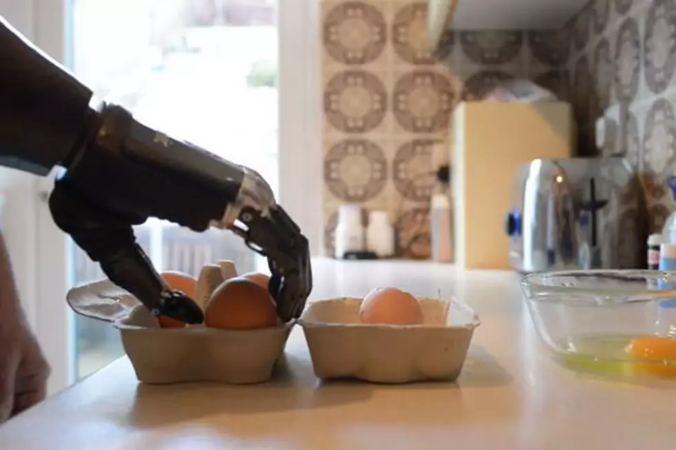 Dad Uses Amazing Terminator Arm For Good, Not Evil